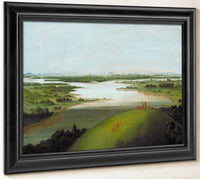 Mouth Of The Platte River, 900 Miles Above St. Louis By George Catlin Fine Art Print