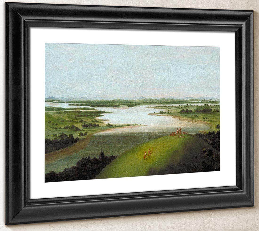Mouth Of The Platte River, 900 Miles Above St. Louis By George Catlin Fine Art Print