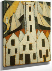 Movement No 5 Provincetown Houses By Marsden Hartley Fine Art Print