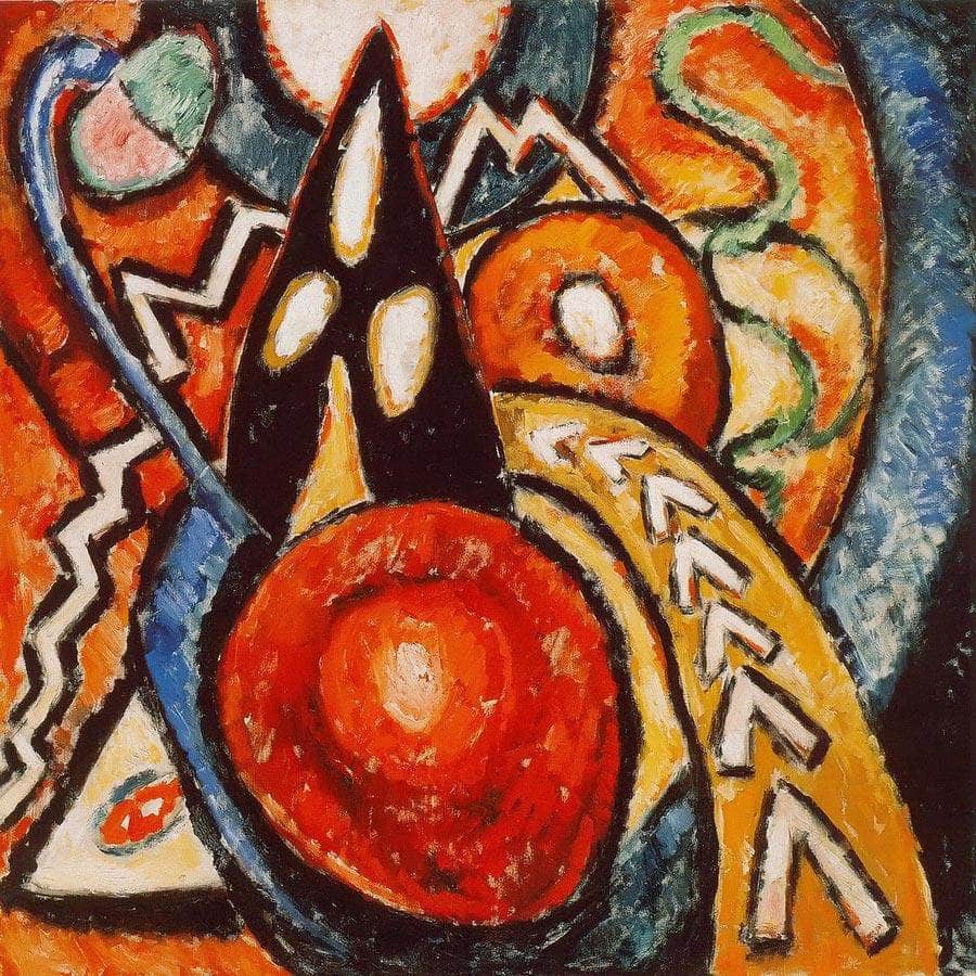 Movements 1915 By Marsden Hartley Fine Art Print