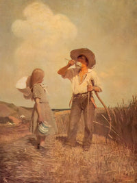 Mowing By NC Wyeth Fine Art Print