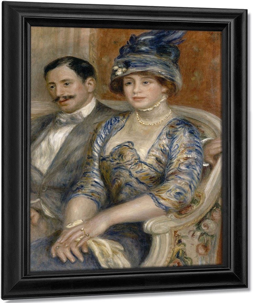 Mr. And Mrs. Gaston Bernheim De Villers (Monsieur And Madame Gaston Bernheim De Villers) By Pierre Auguste Renoir Fine Art Print