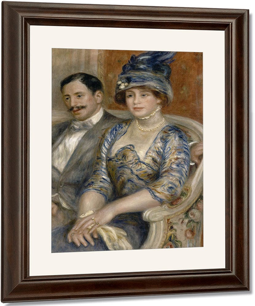 Mr. And Mrs. Gaston Bernheim De Villers (Monsieur And Madame Gaston Bernheim De Villers) By Pierre Auguste Renoir Fine Art Print