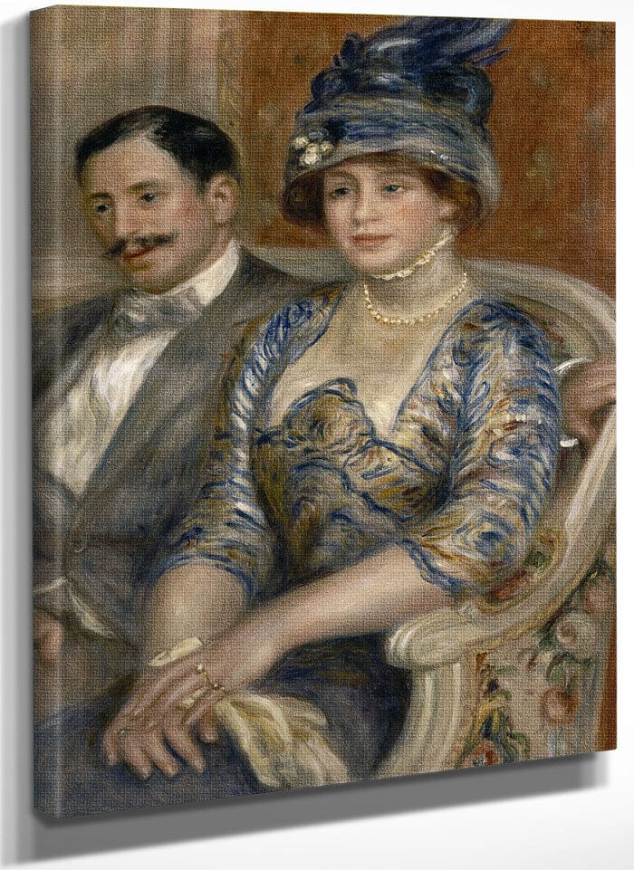 Mr. And Mrs. Gaston Bernheim De Villers (Monsieur And Madame Gaston Bernheim De Villers) By Pierre Auguste Renoir Fine Art Print