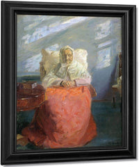 Mrs Ane Brondum In The Blue Room 1913 By Anna Ancher Fine Art Print