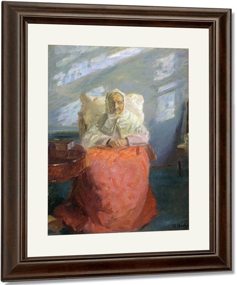 Mrs Ane Brondum In The Blue Room 1913 By Anna Ancher Fine Art Print