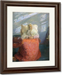 Mrs Ane Brondum In The Blue Room 1913 By Anna Ancher Fine Art Print