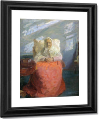 Mrs Ane Brondum In The Blue Room 1913 By Anna Ancher Fine Art Print