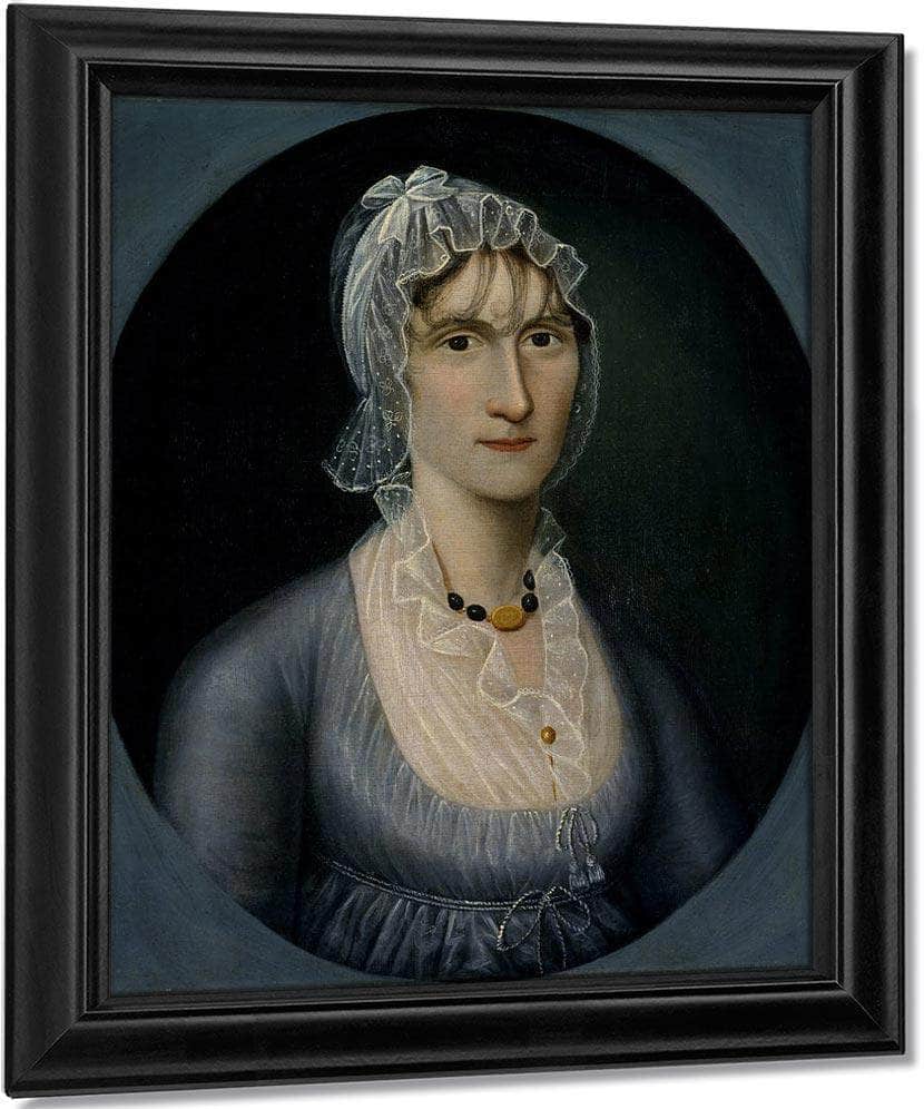 Mrs Barbara Baker Murphy 1810 By Joshua Johnson Fine Art Print