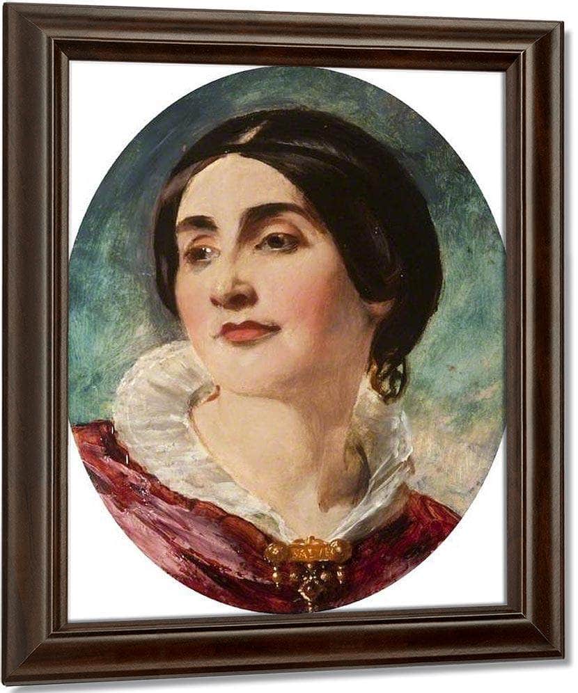 Mrs Caroline Norton, Lady Stirling Maxwell By William Etty Fine Art Print