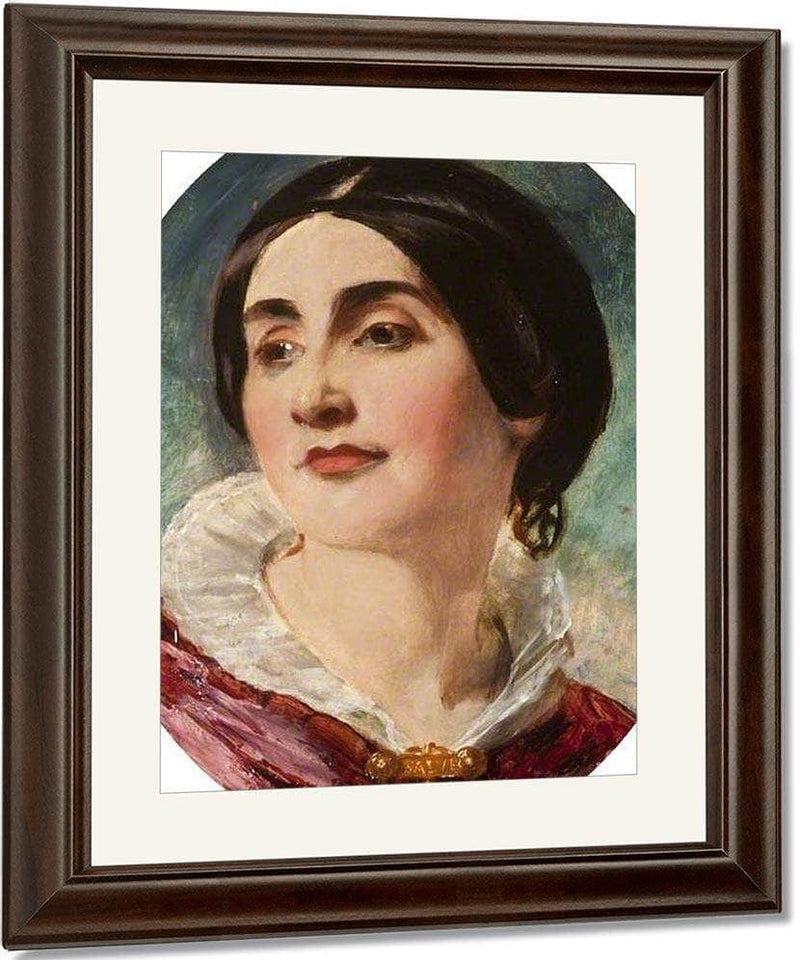 Mrs Caroline Norton, Lady Stirling Maxwell By William Etty Fine Art Print