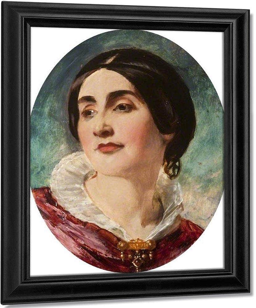 Mrs Caroline Norton, Lady Stirling Maxwell By William Etty Fine Art Print