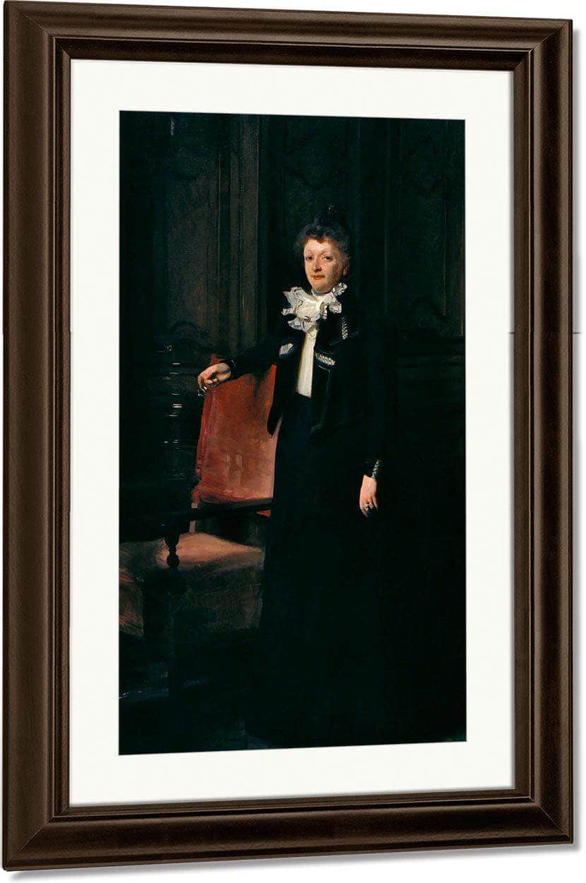 Mrs Charles Huntington (Later Jane, Lady Huntington) By John Singer Sargent Fine Art Print