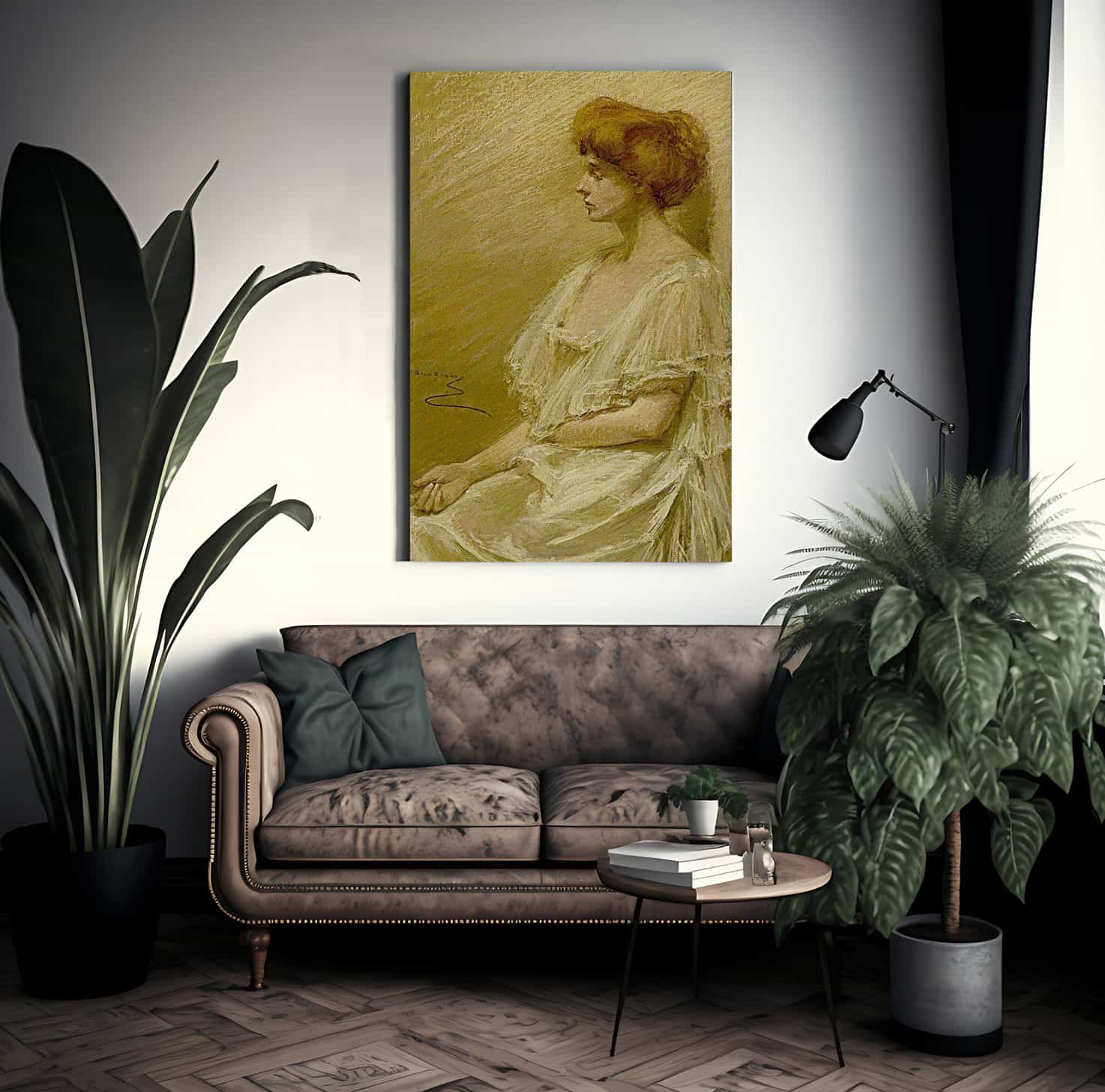 Mrs. Fleming Newbold By Alice Pike Barney Fine Art Print