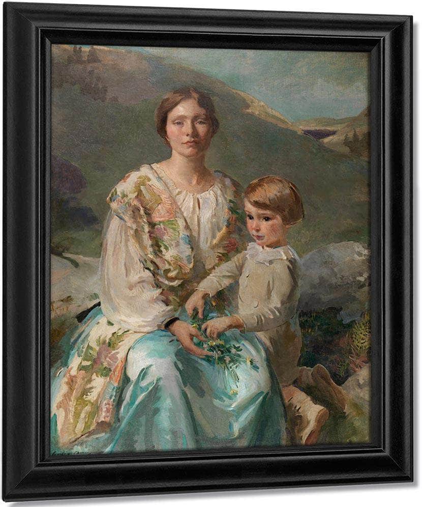 Mrs James Blathwaite Drinker And Her Son 1922 By Cecilia Beaux Fine Art Print