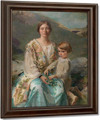 Mrs James Blathwaite Drinker And Her Son 1922 By Cecilia Beaux Fine Art Print