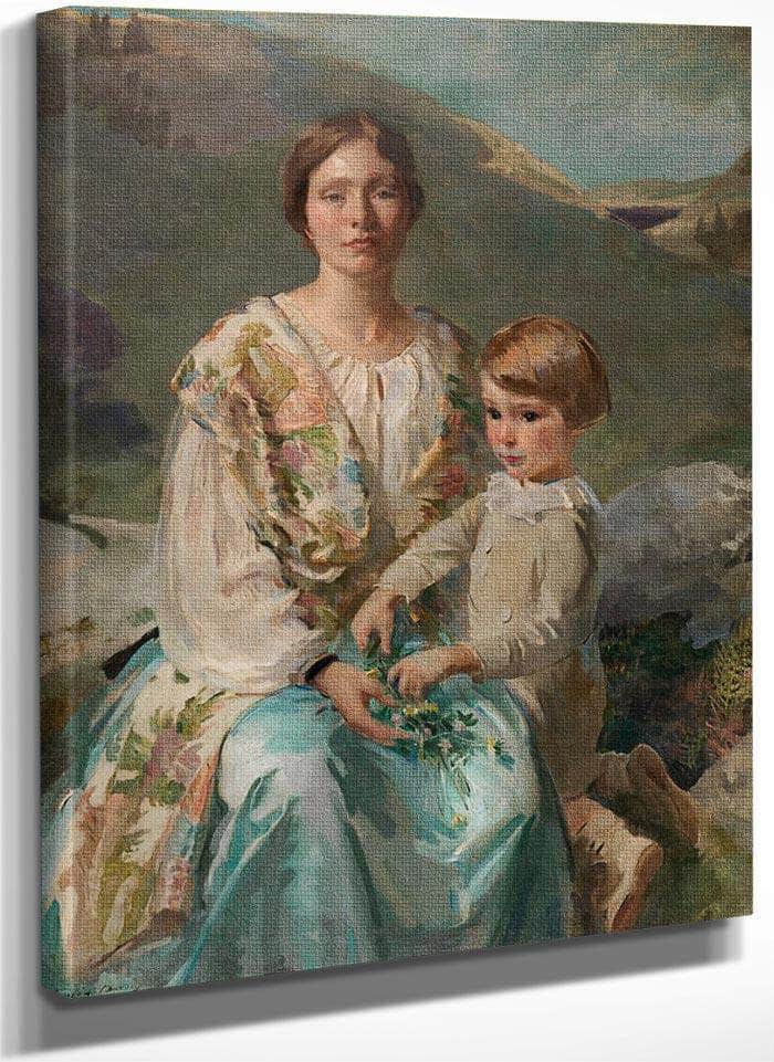 Mrs James Blathwaite Drinker And Her Son 1922 By Cecilia Beaux Fine Art Print