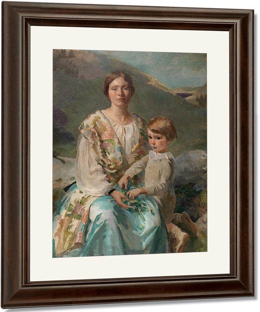 Mrs James Blathwaite Drinker And Her Son 1922 By Cecilia Beaux Fine Art Print