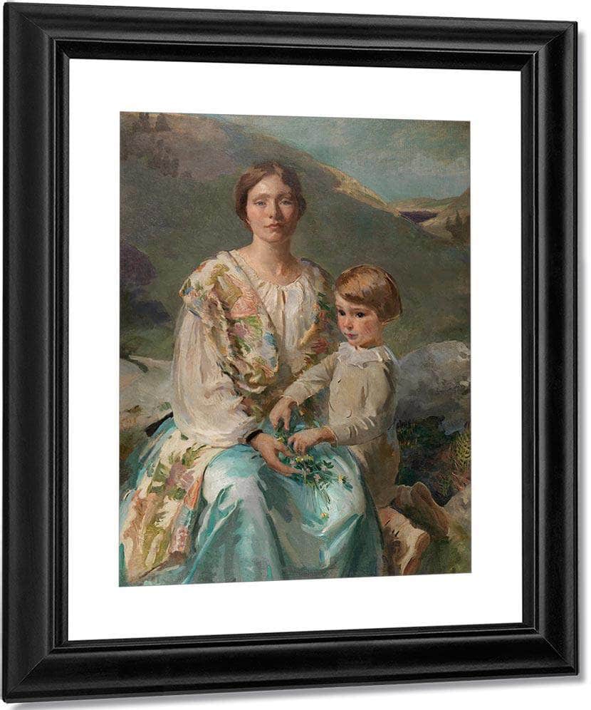 Mrs James Blathwaite Drinker And Her Son 1922 By Cecilia Beaux Fine Art Print