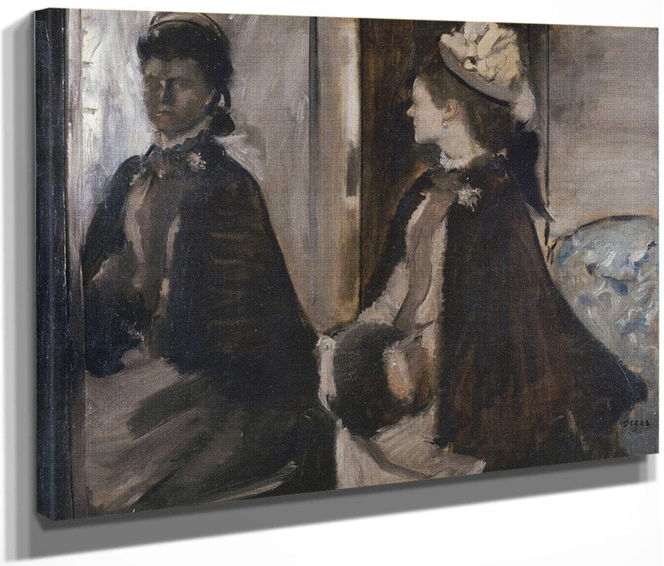 Mrs Jeantaud In The Mirror By Edgar Degas Fine Art Print