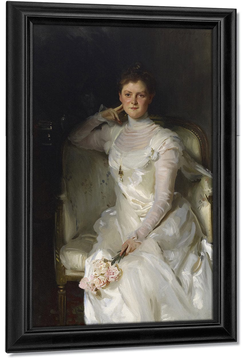 Mrs. Joshua Montgomery Sears (Sarah Choate Sears) By John Singer Sargent Fine Art Print