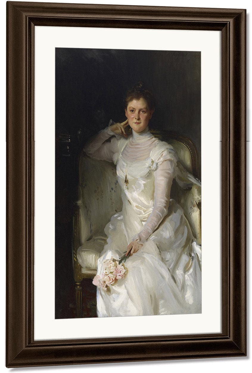 Mrs. Joshua Montgomery Sears (Sarah Choate Sears) By John Singer Sargent Fine Art Print