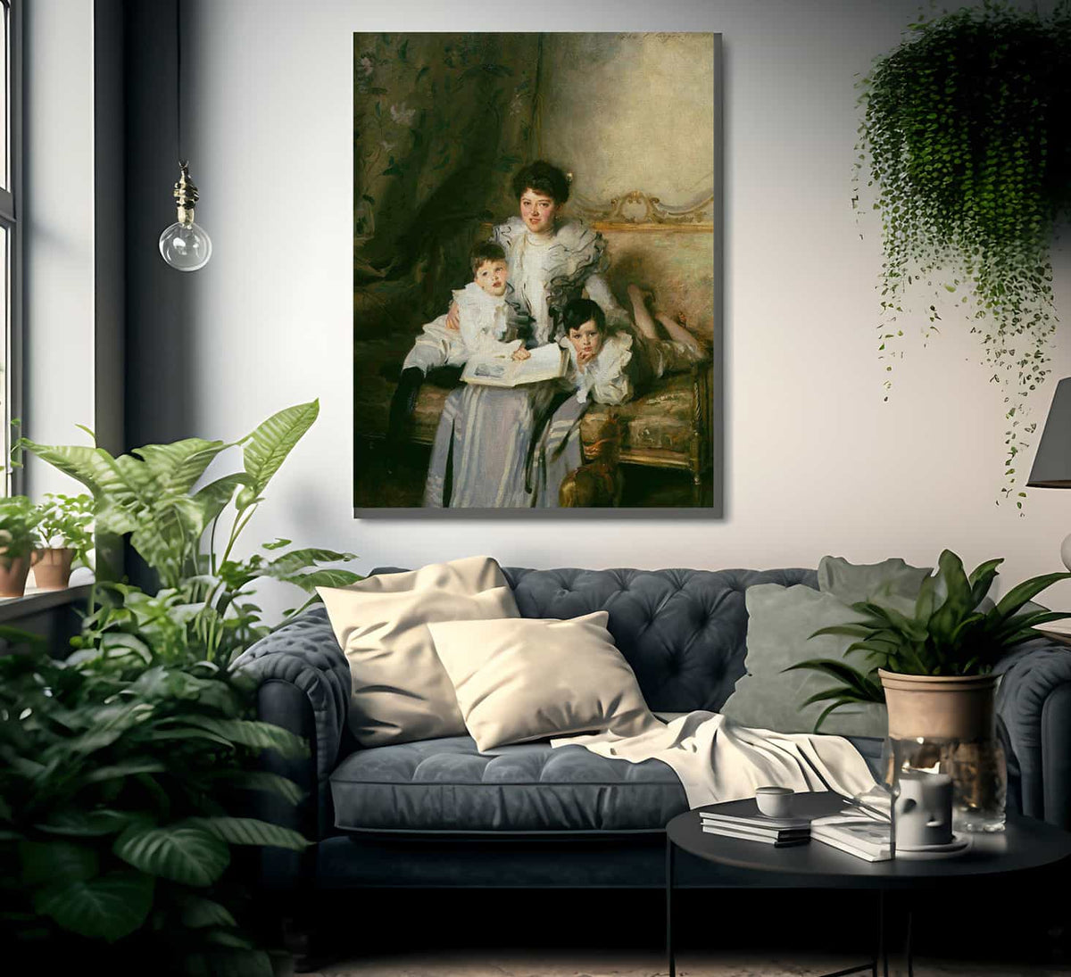 Mrs Knowles And Her Children By John Singer Sargent Fine Art Print