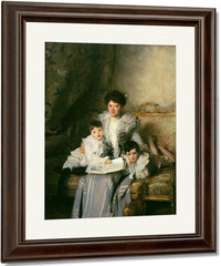 Mrs Knowles And Her Children By John Singer Sargent Fine Art Print