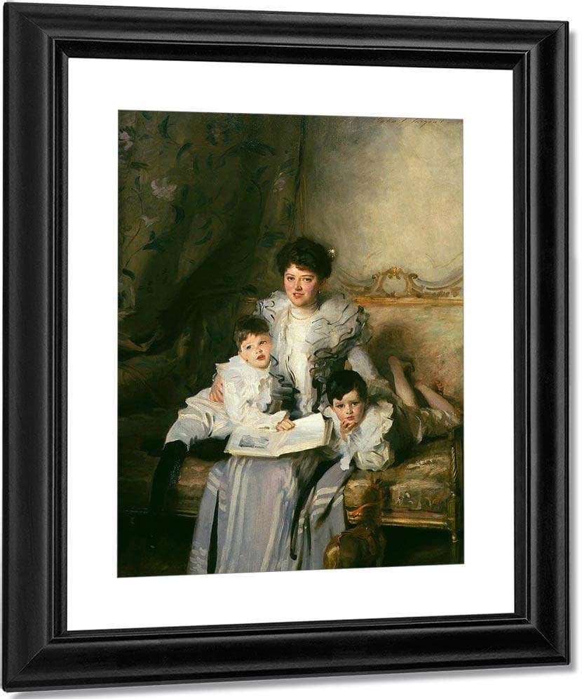 Mrs Knowles And Her Children By John Singer Sargent Fine Art Print