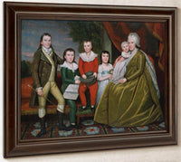 Mrs. Noah Smith And Her Children By Ralph Earl Fine Art Print