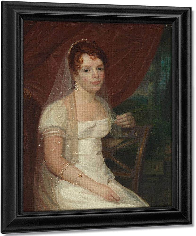 Mrs. Robert Dickey (Anne Brown) By John Wesley Jarvis Fine Art Print