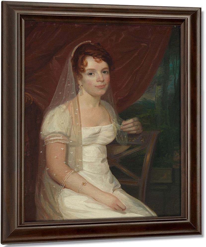 Mrs. Robert Dickey (Anne Brown) By John Wesley Jarvis Fine Art Print