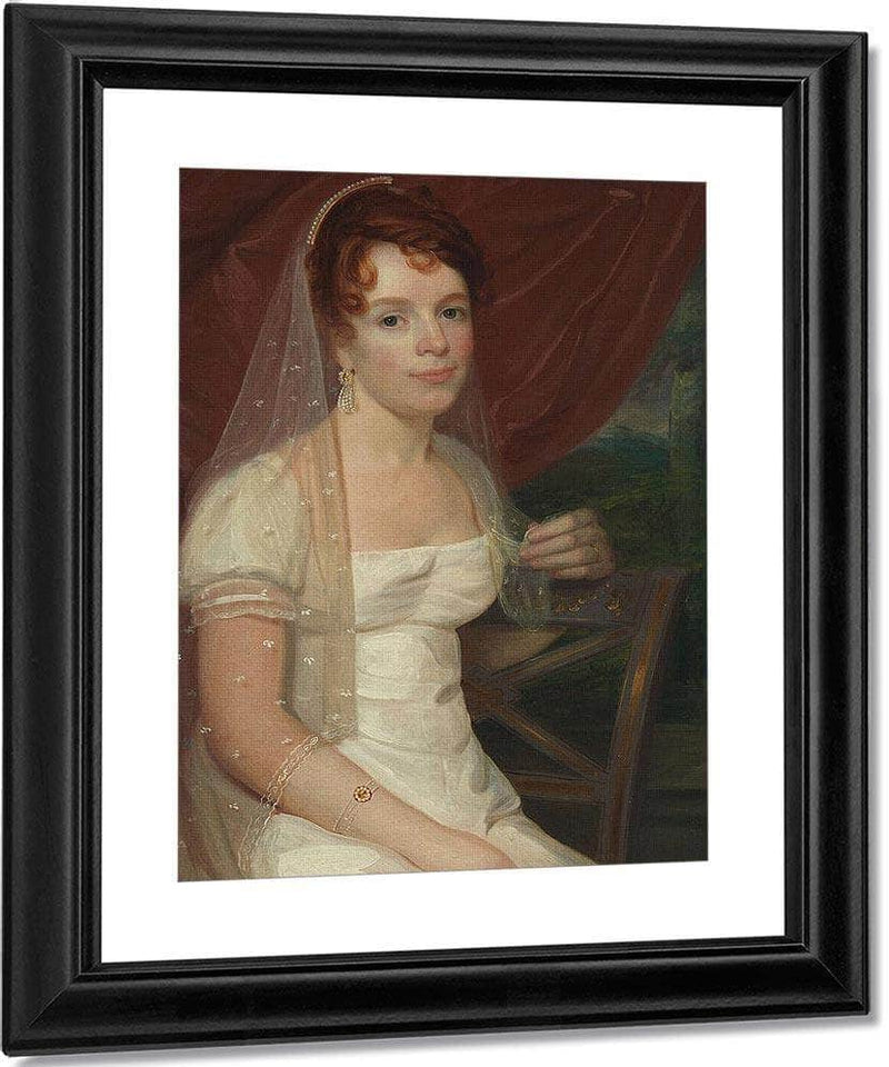Mrs. Robert Dickey (Anne Brown) By John Wesley Jarvis Fine Art Print