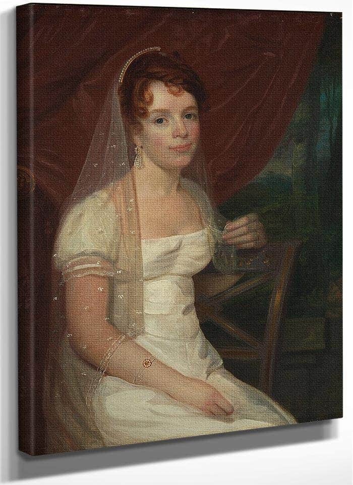 Mrs. Robert Dickey (Anne Brown) By John Wesley Jarvis Fine Art Print