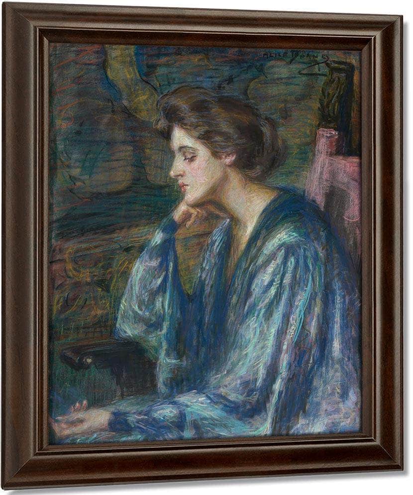 Mrs. Roosevelt Scovel By Alice Pike Barney Fine Art Print