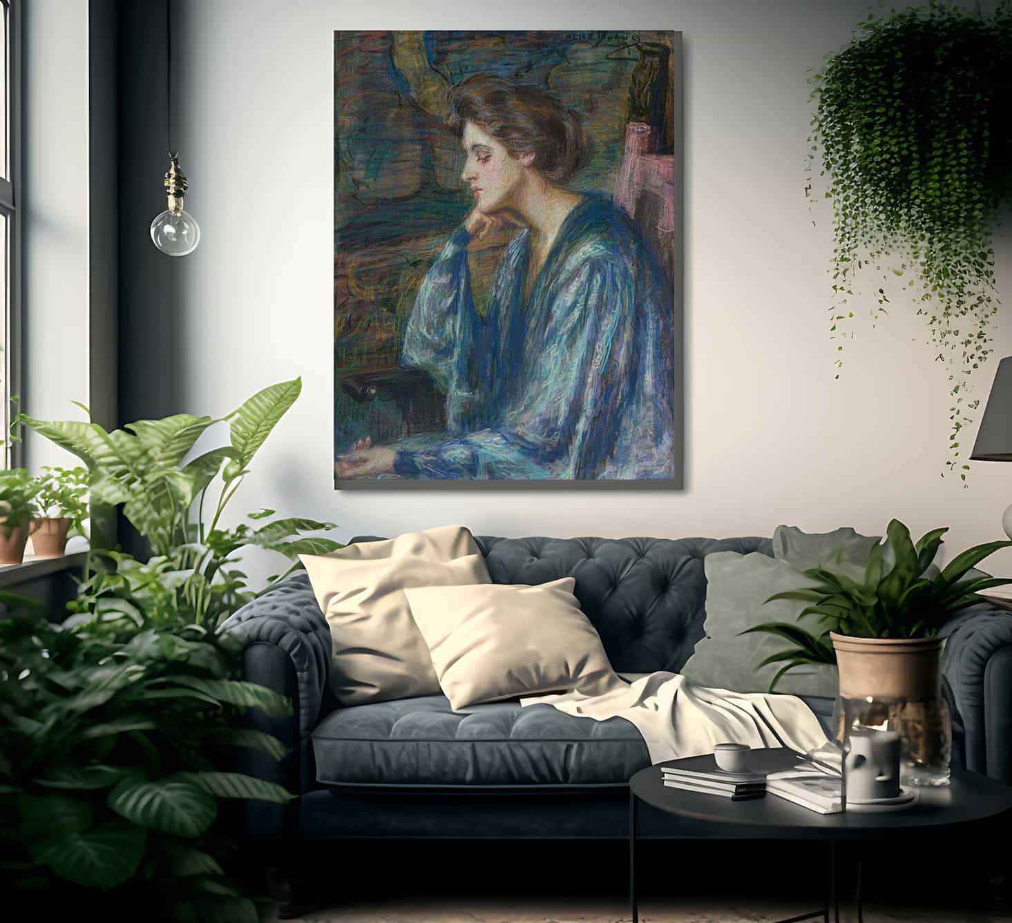 Mrs. Roosevelt Scovel By Alice Pike Barney Fine Art Print