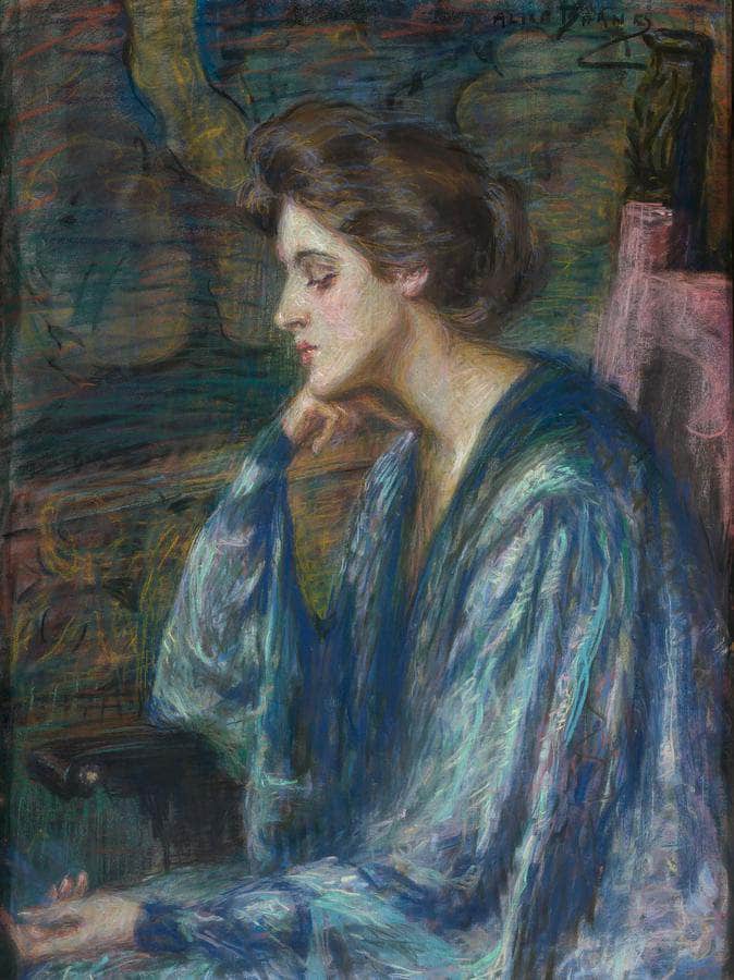 Mrs. Roosevelt Scovel By Alice Pike Barney Fine Art Print