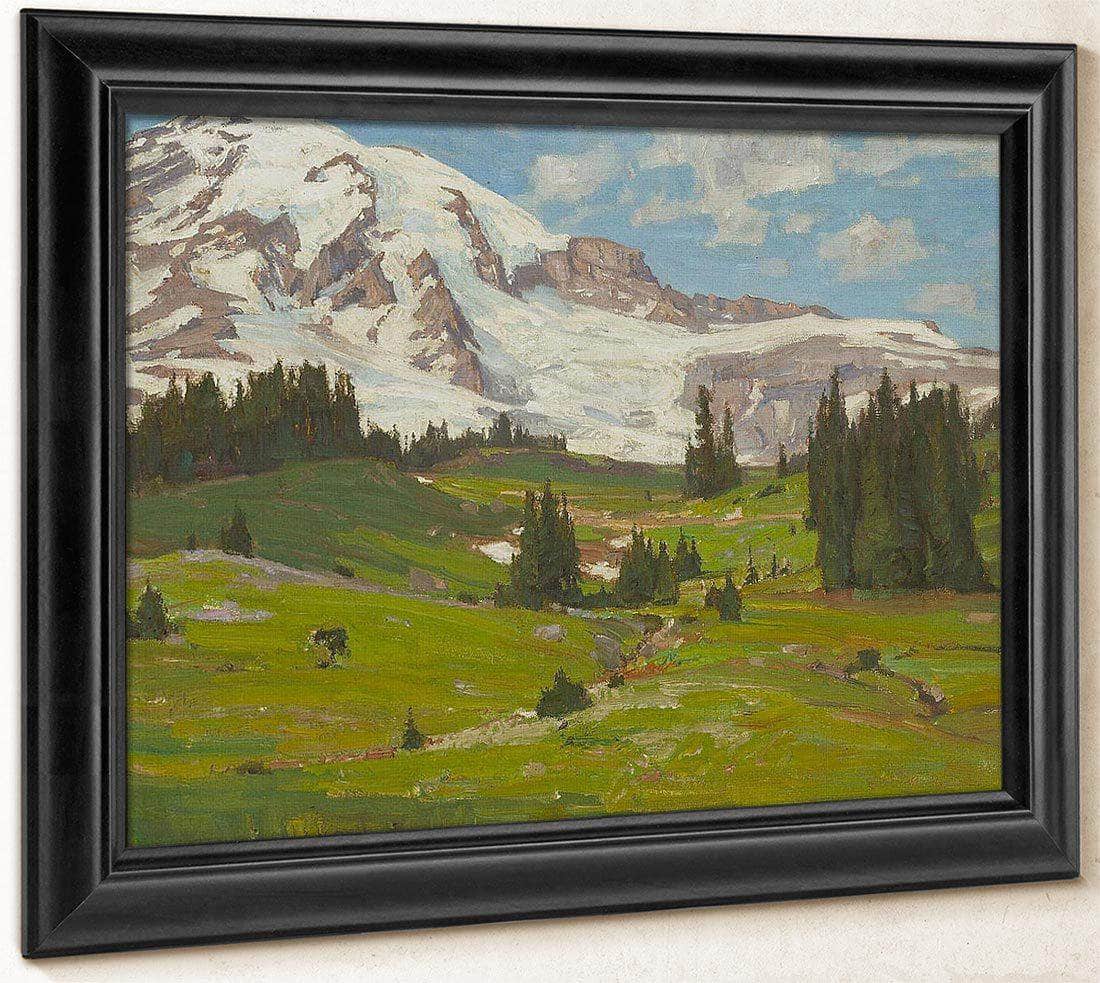 Mt. Rainier Washington 1915 By William Wendt Fine Art Print