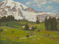 Mt. Rainier Washington 1915 By William Wendt Fine Art Print