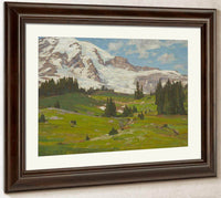 Mt. Rainier Washington 1915 By William Wendt Fine Art Print