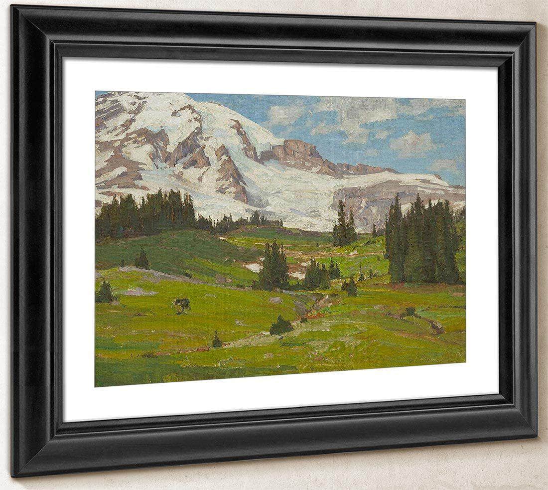 Mt. Rainier Washington 1915 By William Wendt Fine Art Print