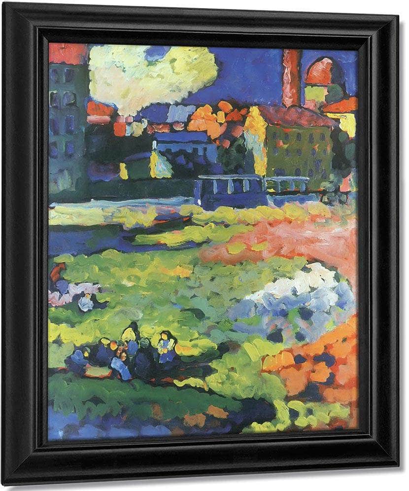 Munich Schwabing With The Church Of St. Ursul 1908 By Wassily Kandinsky Fine Art Print