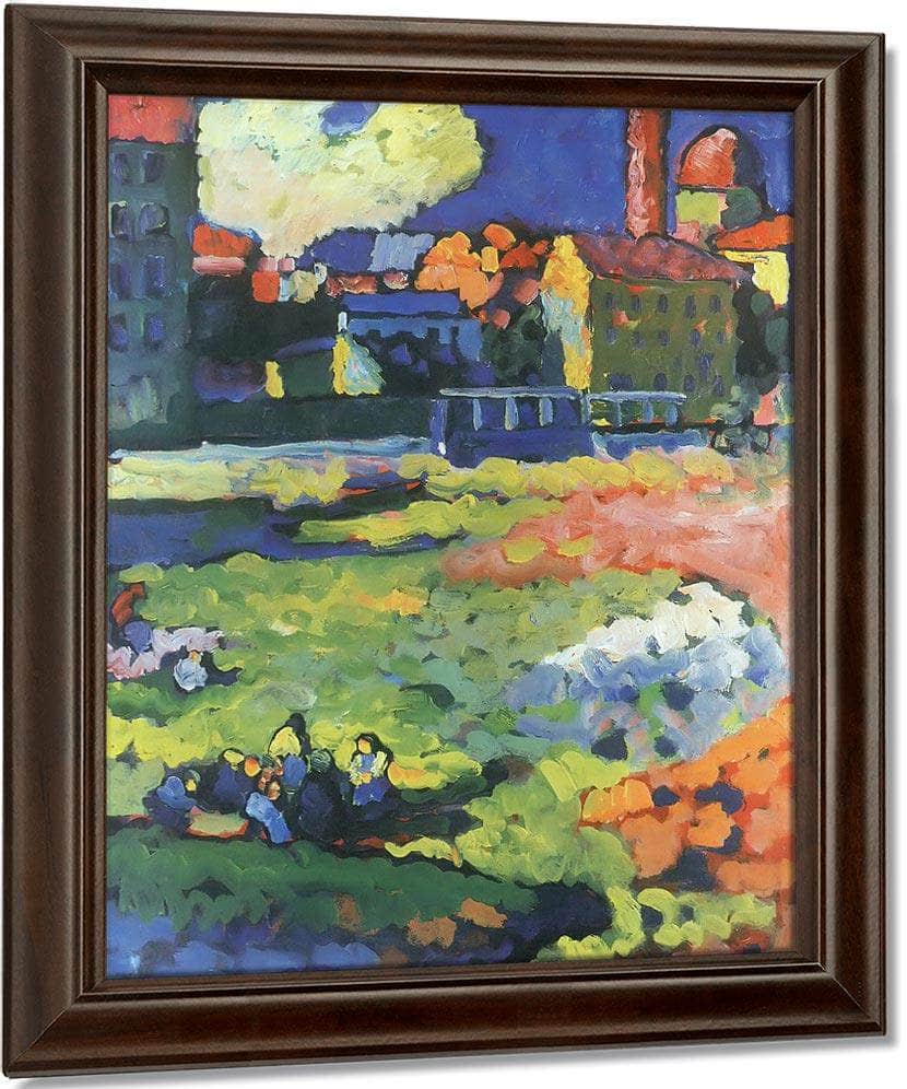Munich Schwabing With The Church Of St. Ursul 1908 By Wassily Kandinsky Fine Art Print