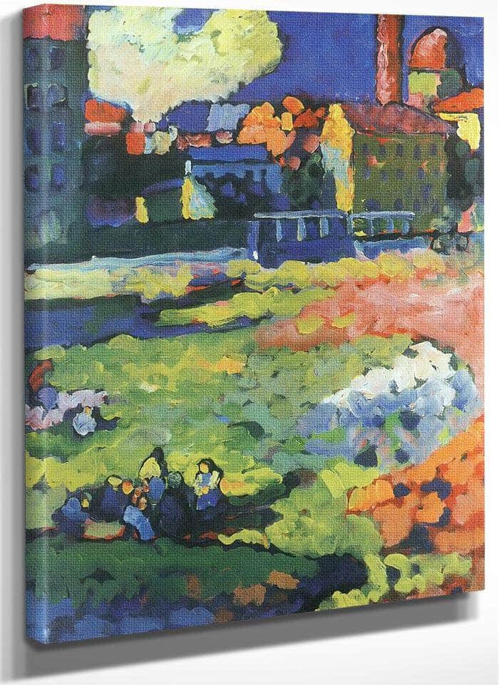 Munich Schwabing With The Church Of St. Ursul 1908 By Wassily Kandinsky Fine Art Print