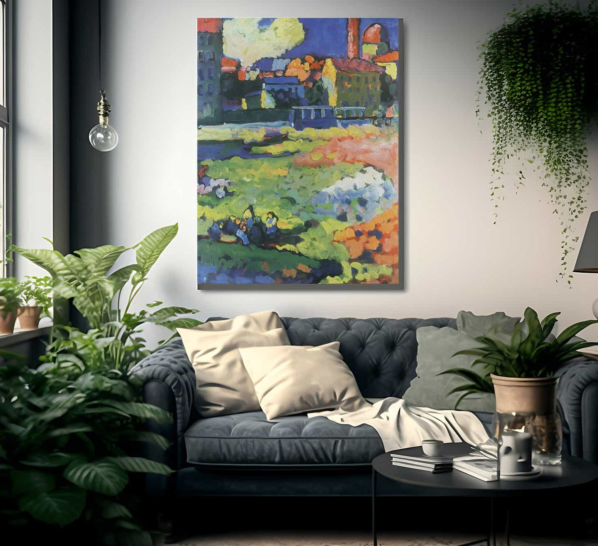 Munich Schwabing With The Church Of St. Ursul 1908 By Wassily Kandinsky Fine Art Print