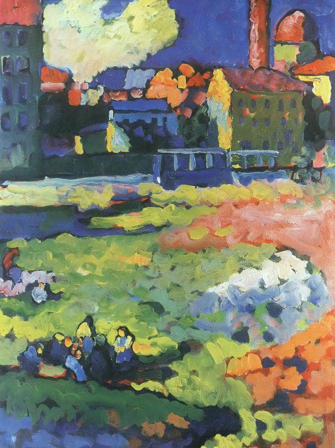 Munich Schwabing With The Church Of St. Ursul 1908 By Wassily Kandinsky Fine Art Print