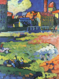 Munich Schwabing With The Church Of St. Ursul 1908 By Wassily Kandinsky Fine Art Print