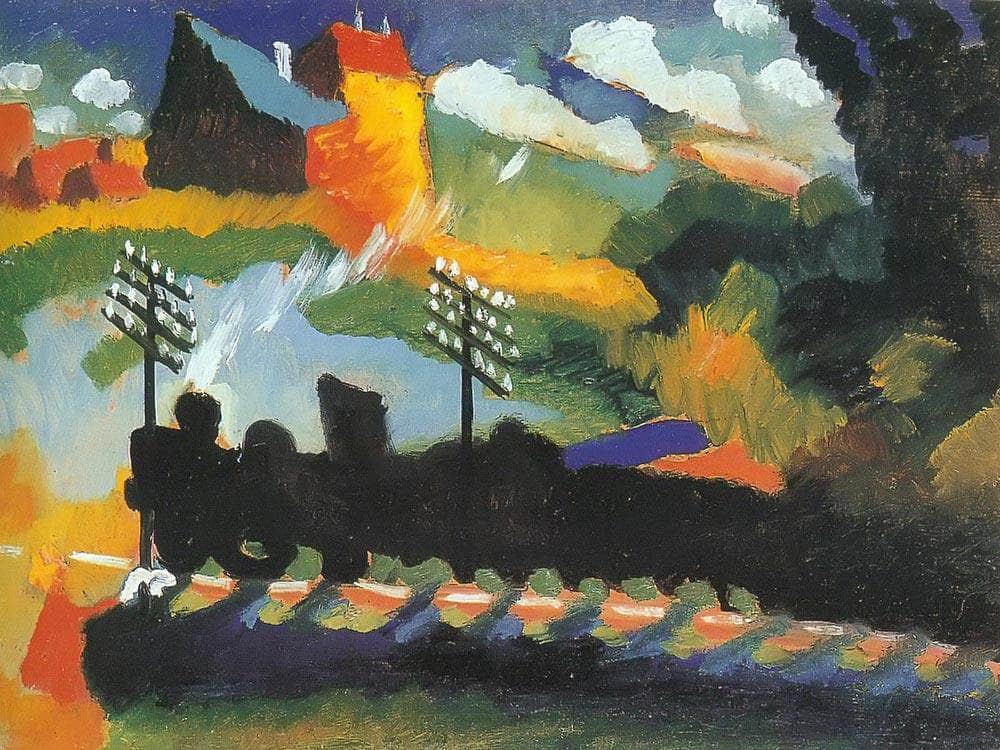 Murnau View With Railway By Wassily Kandinsky Fine Art Print