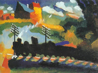 Murnau View With Railway By Wassily Kandinsky Fine Art Print