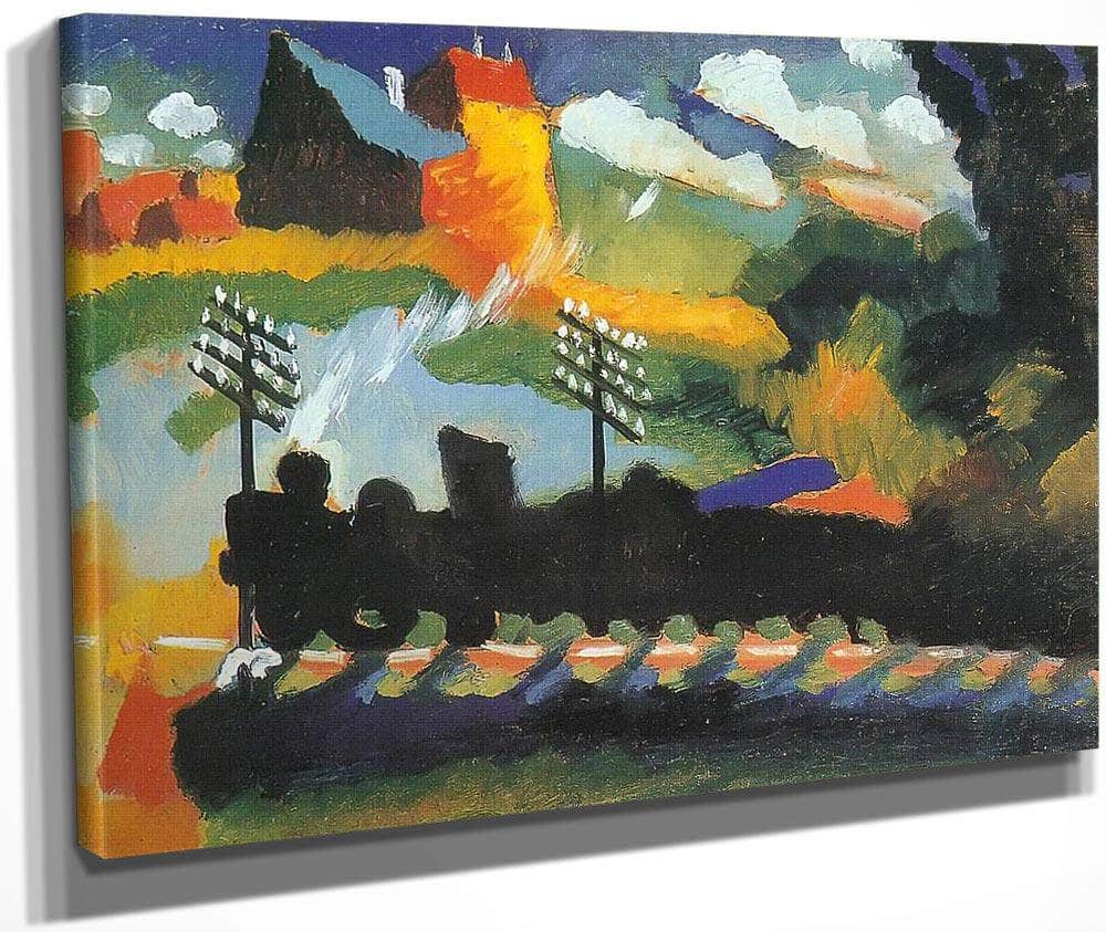 Murnau View With Railway By Wassily Kandinsky Fine Art Print